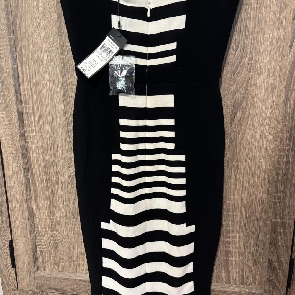 Black and White Striped Dress